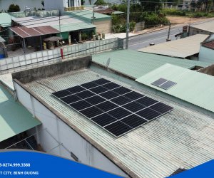 Dự án lắp đặt hệ thống điện năng lượng mặt trời 7,2kWp – Anh Đính, Bắc Tân Uyên, Bình Dương