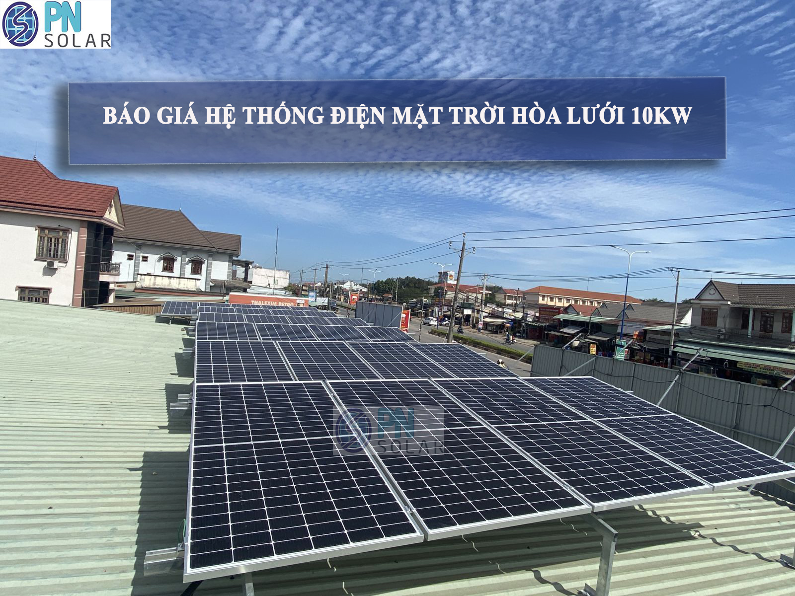 báo giá hệ thống điện mặt trời hòa lưới 10kw
