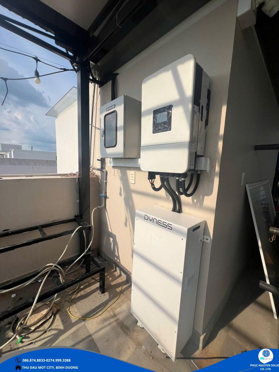 Hệ thống điện mặt trời 7.2kWp đã lắp đặt tại Mỹ Phước, Bến Cát